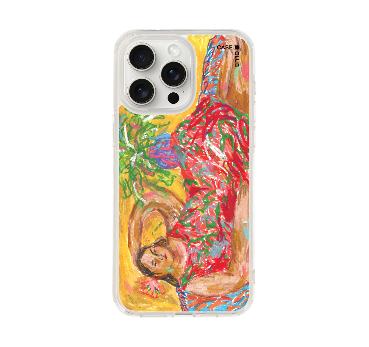 iphone 15 pro max clear case portrait by juli baker
